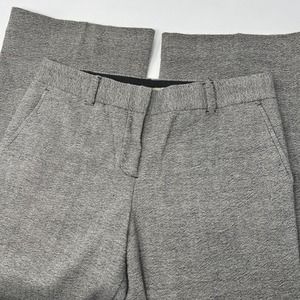 Tory Burch Dress Pants Womens Size 10 Twill Gray Wide Leg Wool Blend Trousers